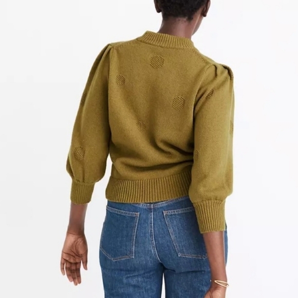 Madewell Dotted Eaton Puff sweater - Picture 2 of 7